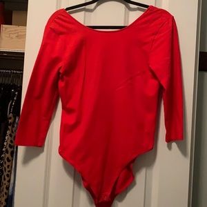 Red cotton bodysuit!